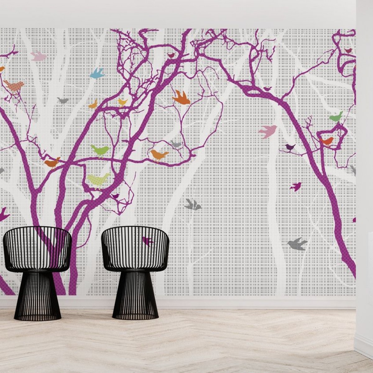 Fototapet Hide and Seek - Purple, personalizat, Photowall