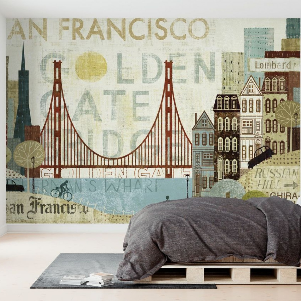 Fototapet Hey San Francisco, personalizat, Photowall