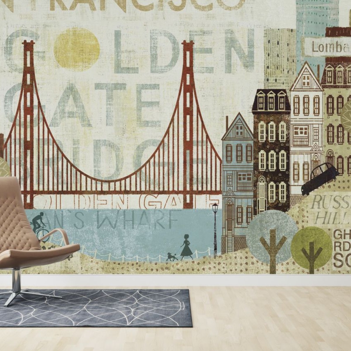 Fototapet Hey San Francisco, personalizat, Photowall