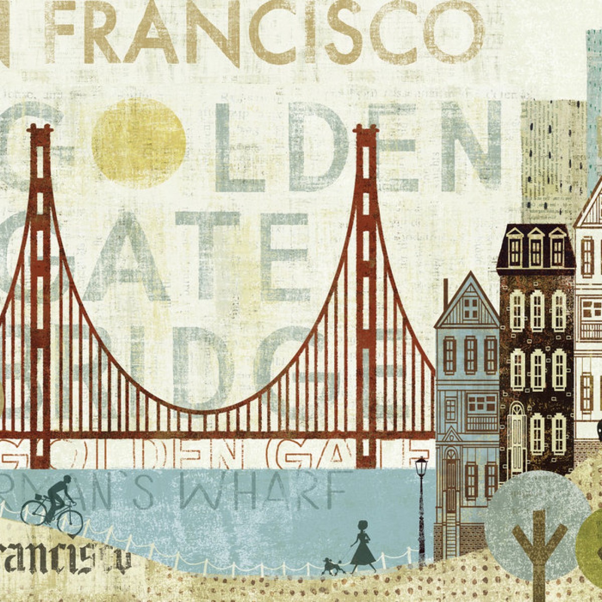 Fototapet Hey San Francisco, personalizat, Photowall