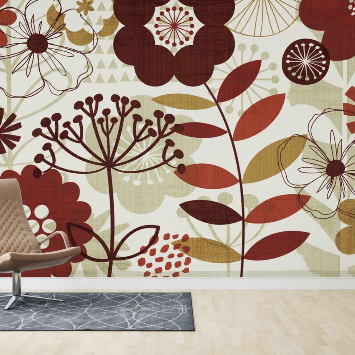 Fototapet Floral Pop I, personalizat, Photowall