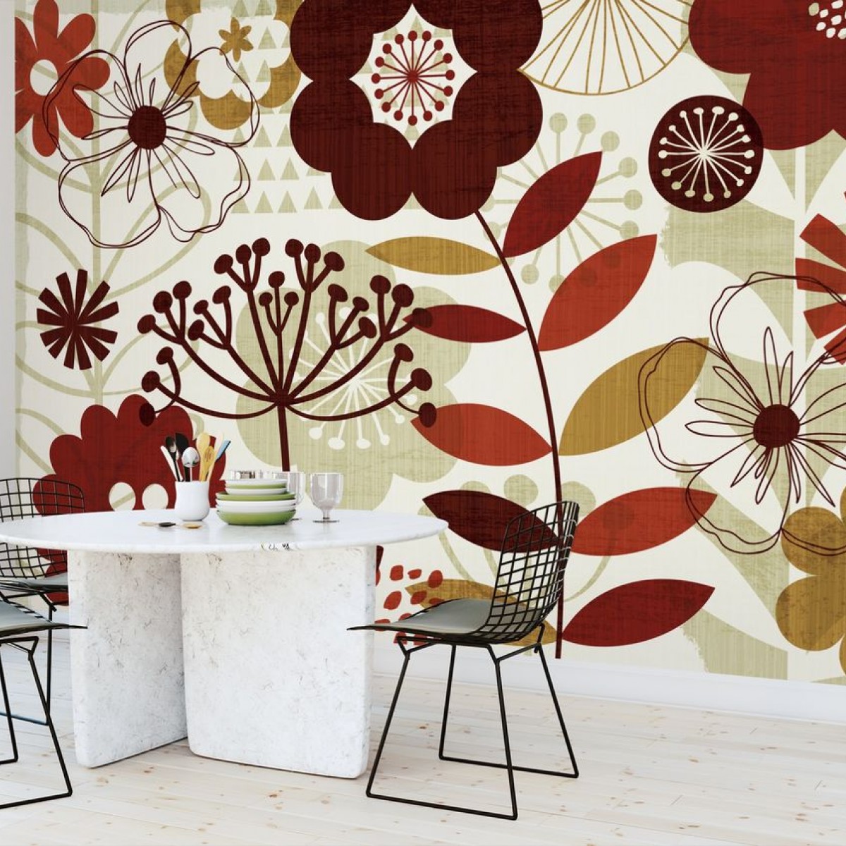 Fototapet Floral Pop I, personalizat, Photowall