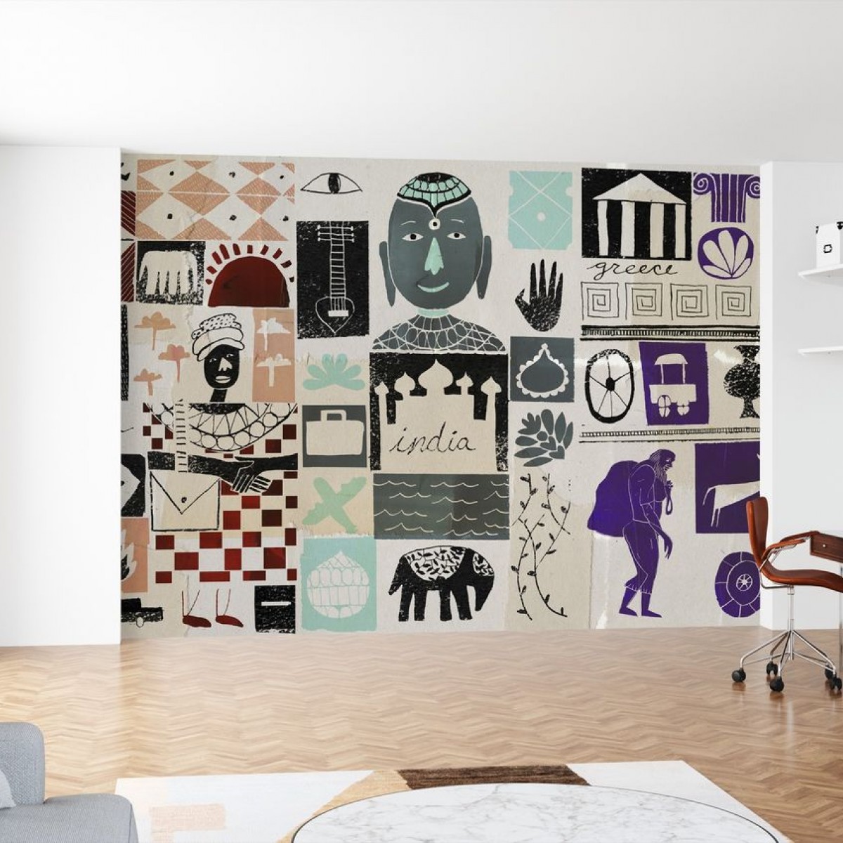 Fototapet World Travels, personalizat, Photowall