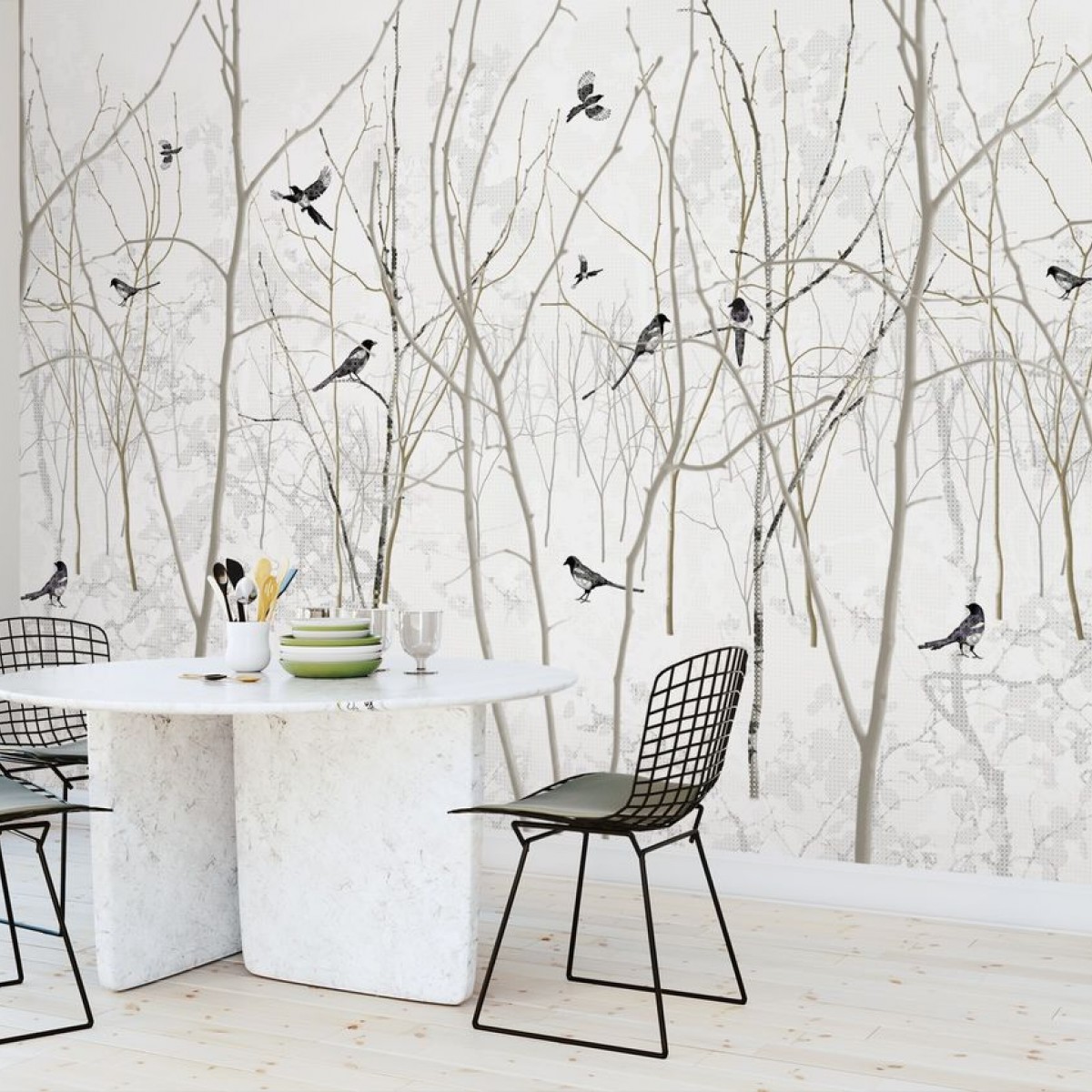 Fototapet Pattern Magpie, personalizat, Photowall