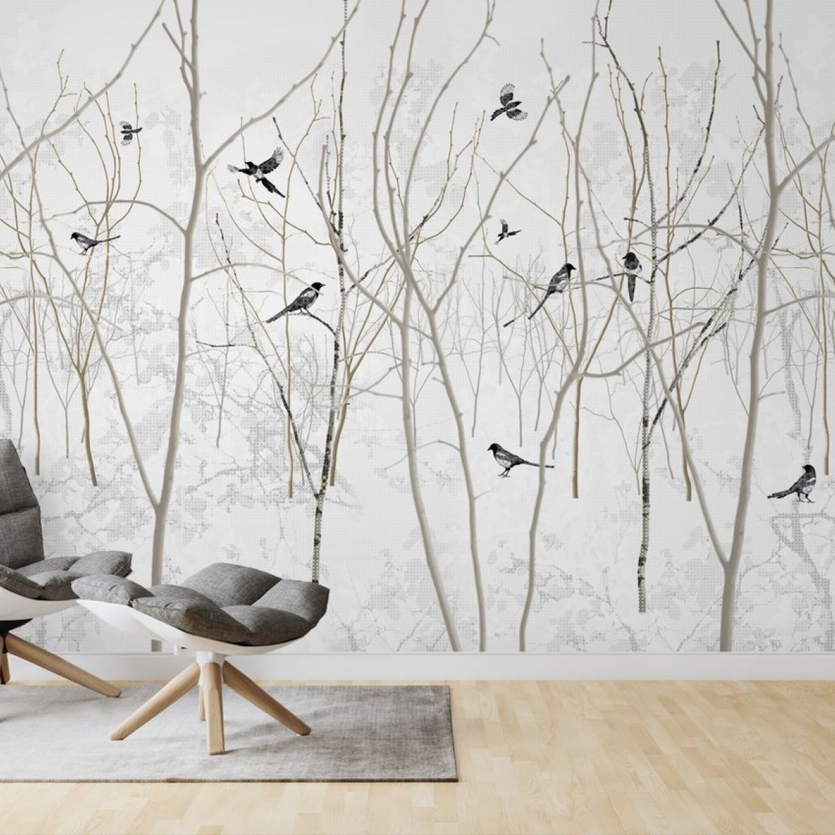 Fototapet Pattern Magpie, personalizat, Photowall