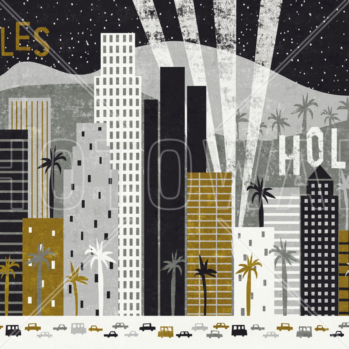 Fototapet Hey Los Angeles, personalizat, Photowall