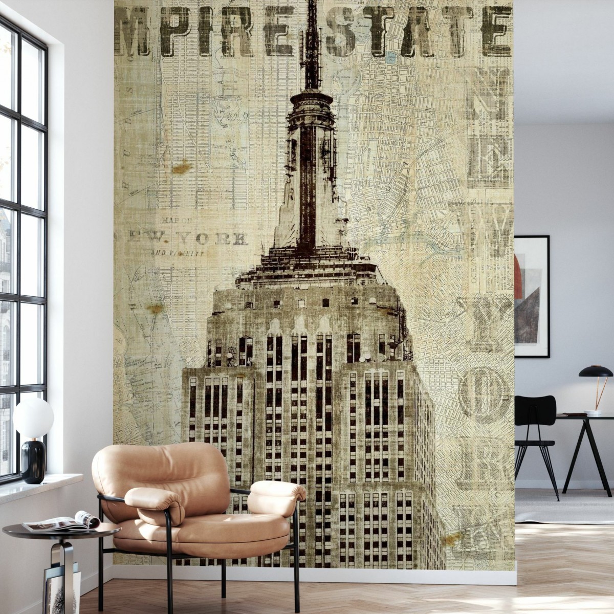 Fototapet Vintage New York Empire State, personalizat, Photowall