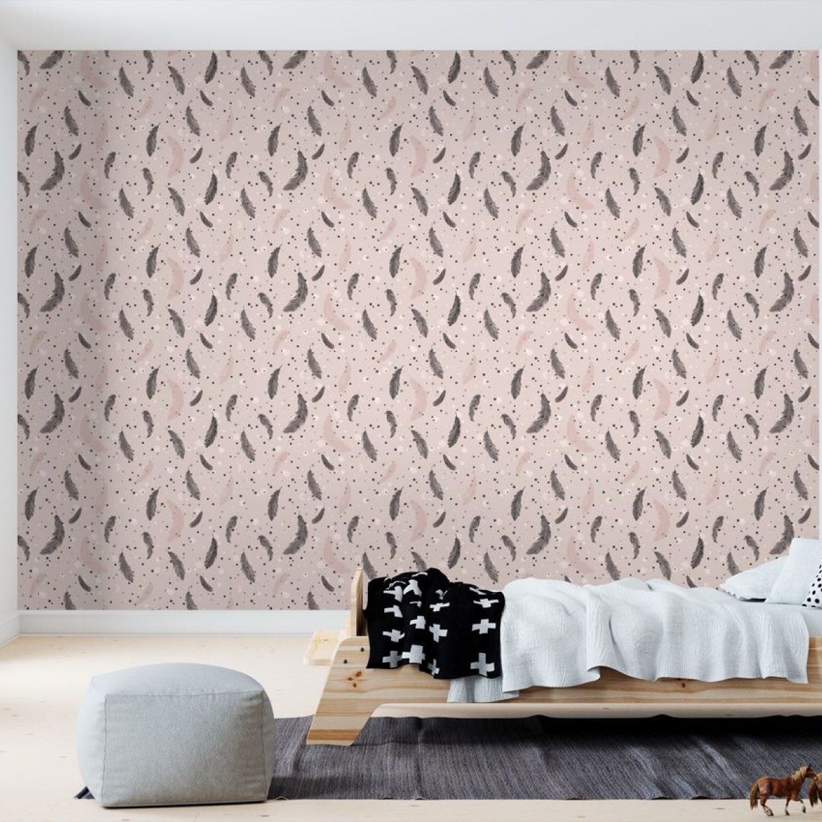 Fototapet Feather Dusty Pink, personalizat, Photowall