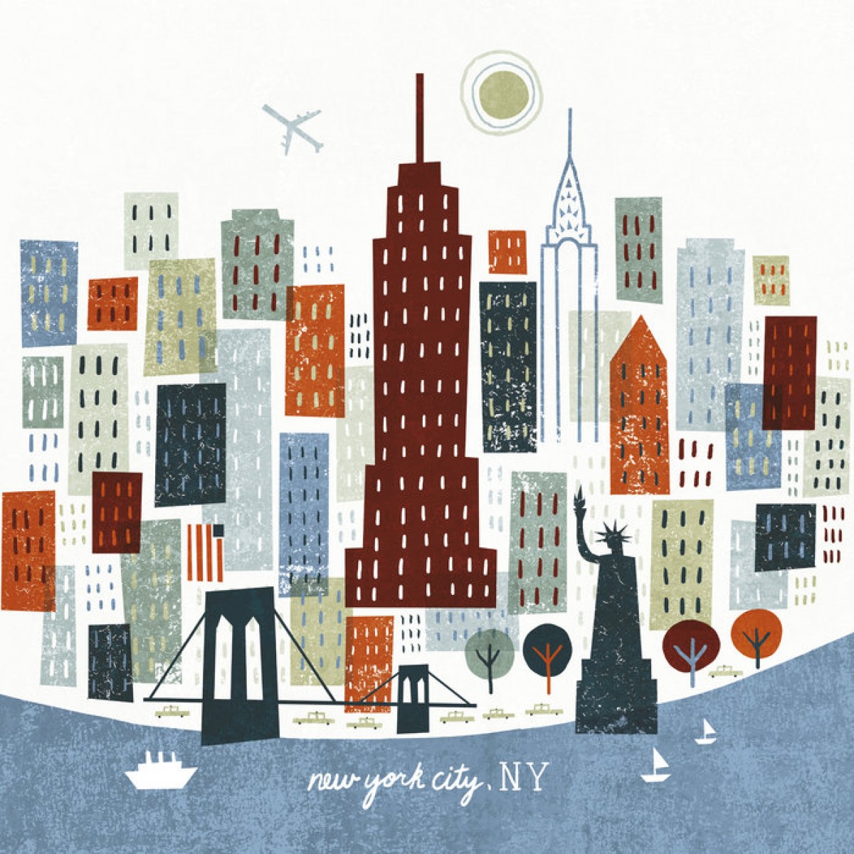 Fototapet Colorful New York, personalizat, Photowall