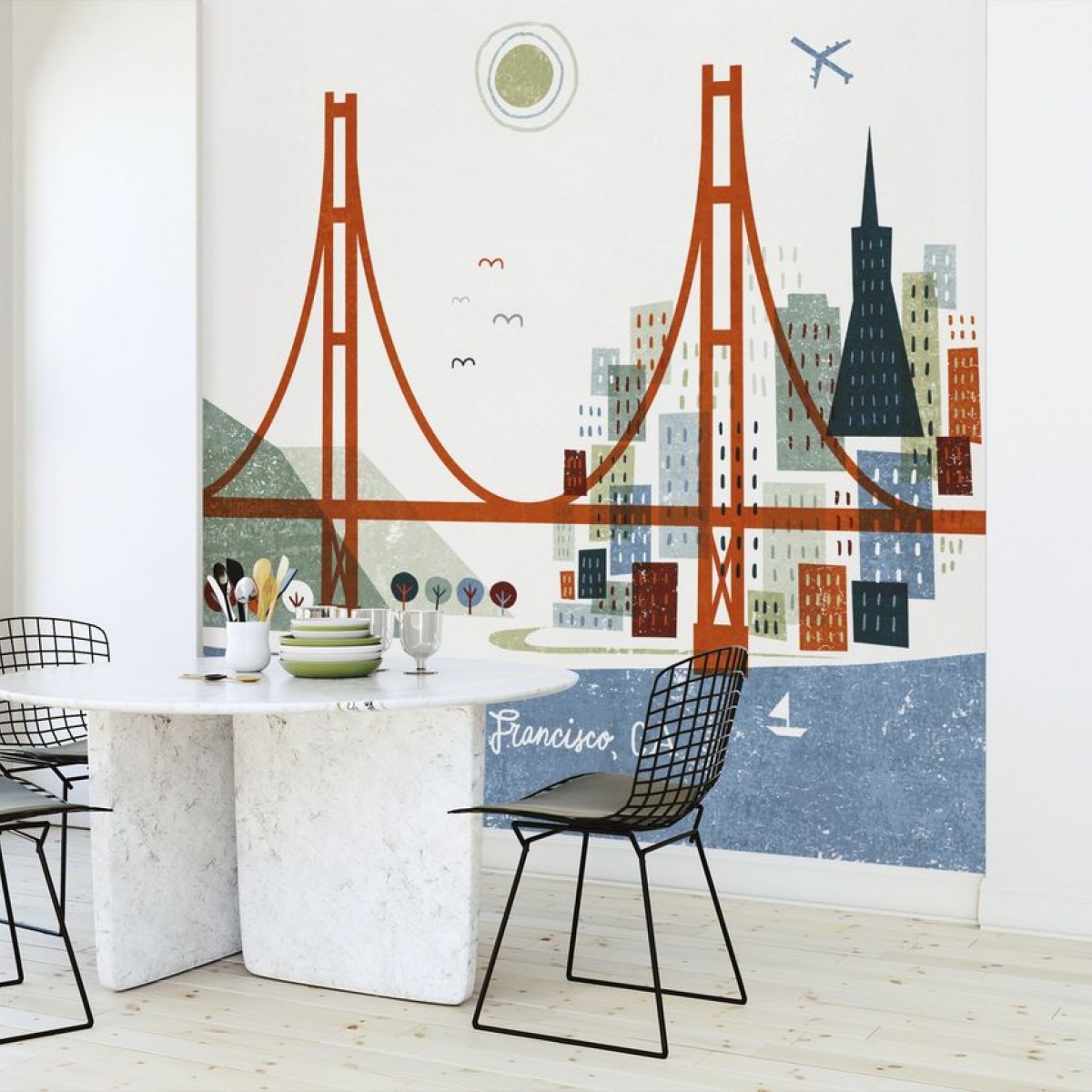 Fototapet Colorful San Francisco, personalizat, Photowall