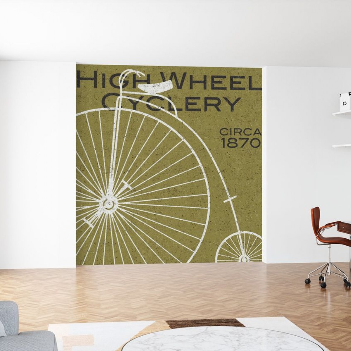 Fototapet High Wheel Cyclery, personalizat, Photowall