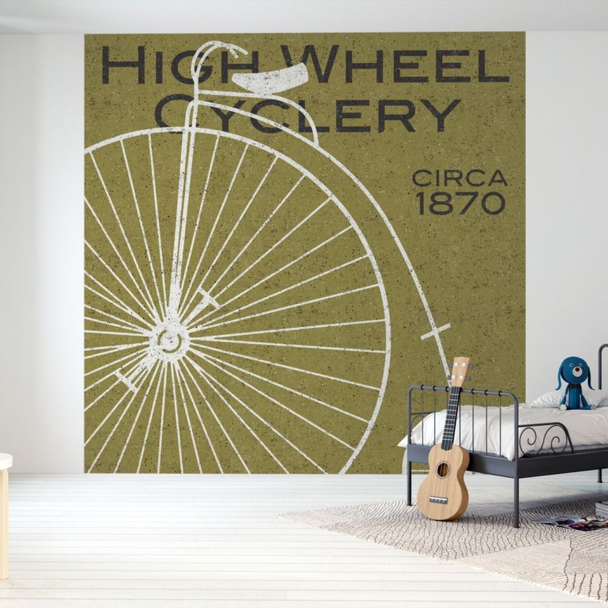 Fototapet High Wheel Cyclery, personalizat, Photowall