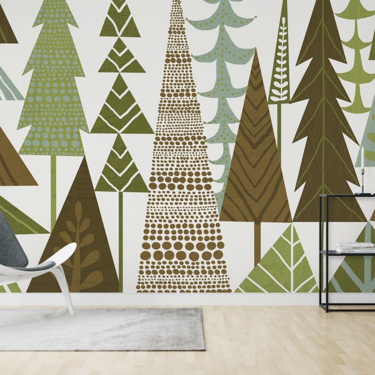 Fototapet Forest Folklore Green Trees, personalizat, Photowall