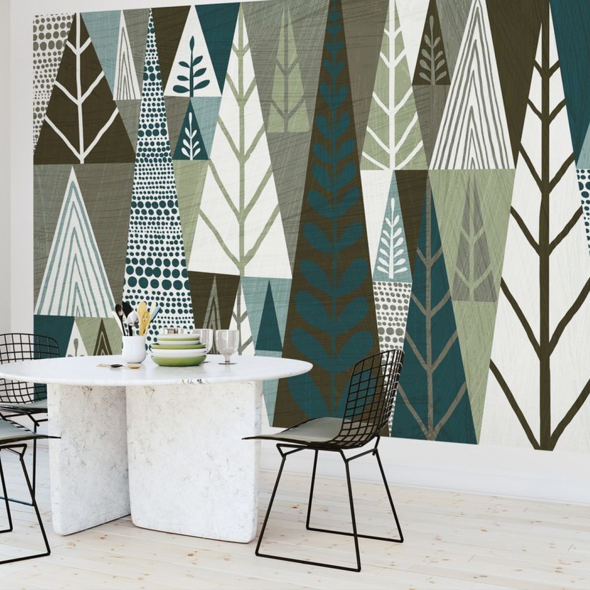 Fototapet Geometric Forest, personalizat, Photowall