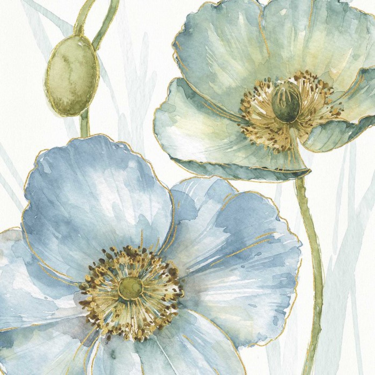 Fototapet Blue Mountain Poppy, personalizat, Photowall