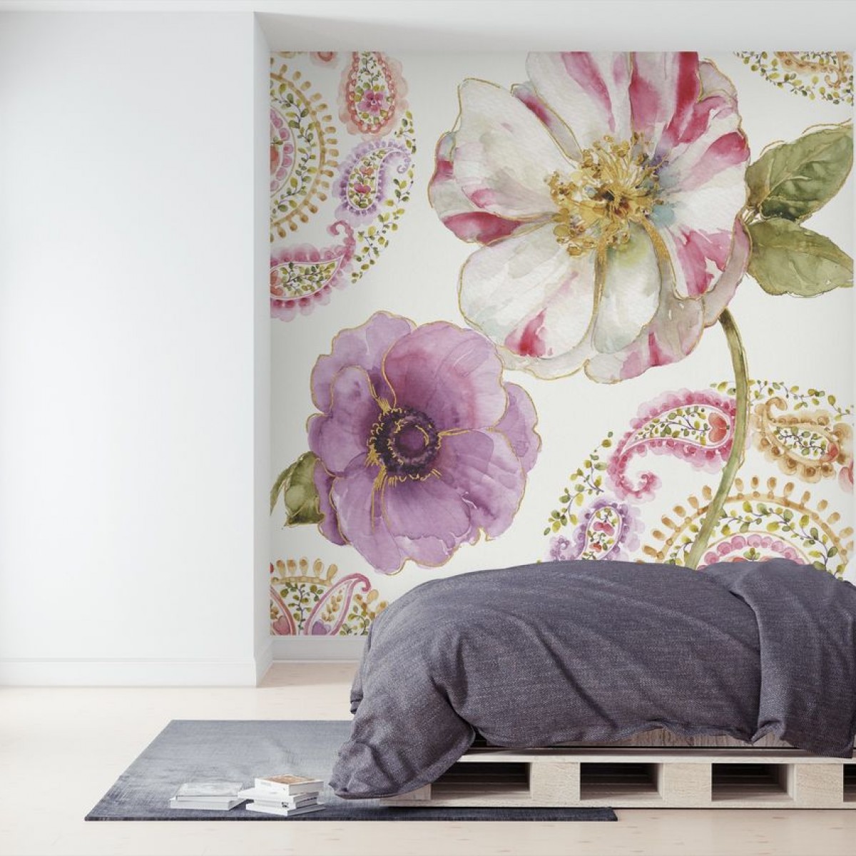 Fototapet Rainbow Seeds Paisley 1, personalizat, Photowall