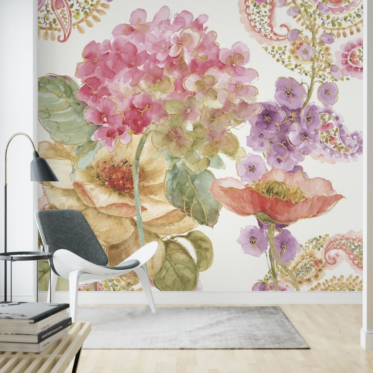 Fototapet Rainbow Seeds Paisley 2, personalizat, Photowall