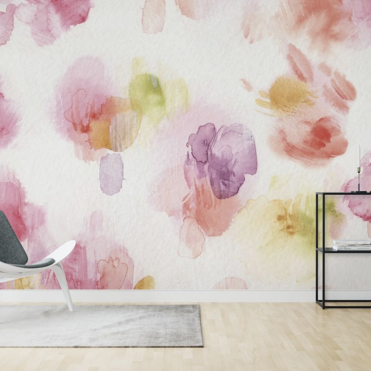Fototapet Watercolor Petals, personalizat, Photowall
