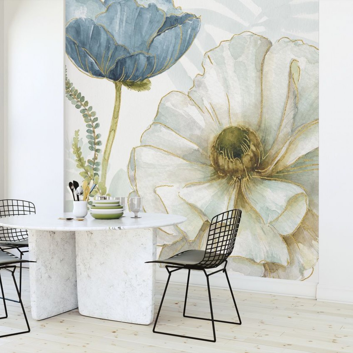 Fototapet White Poppy, personalizat, Photowall, Fototapet