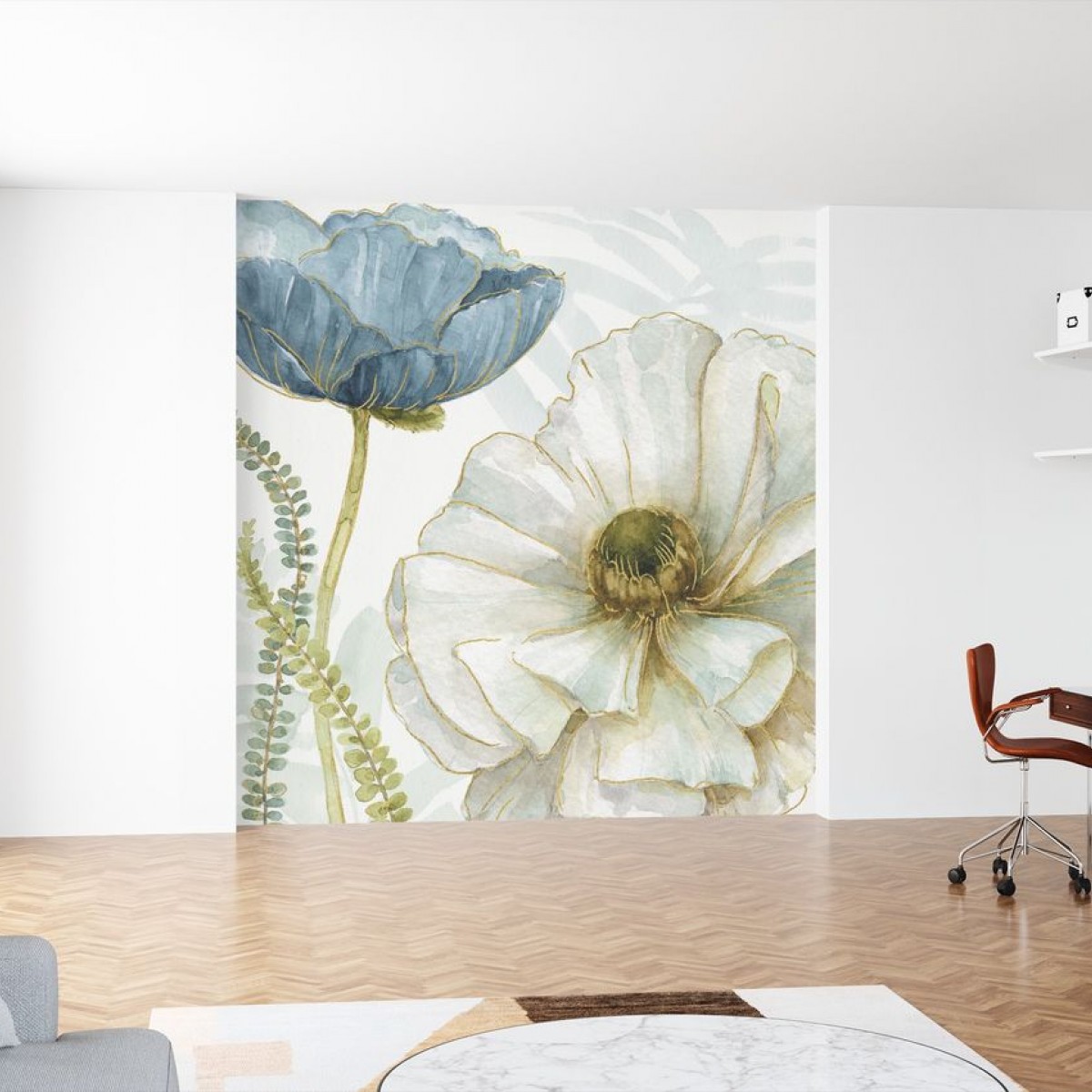 Fototapet White Poppy, personalizat, Photowall, Fototapet