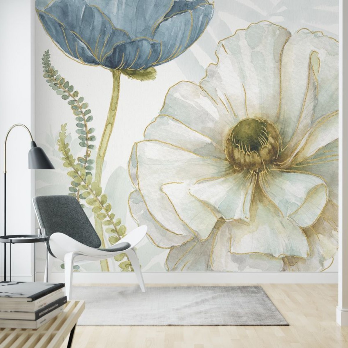 Fototapet White Poppy, personalizat, Photowall, Fototapet