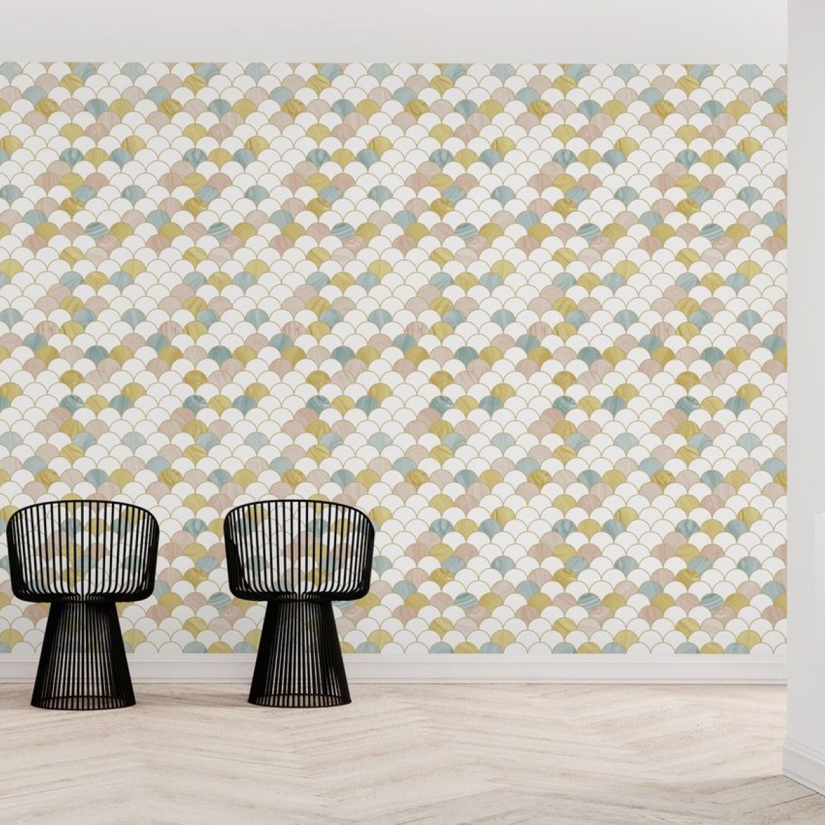 Fototapet Feathers Yellow, personalizat, Photowall, Fototapet living, Fototapet