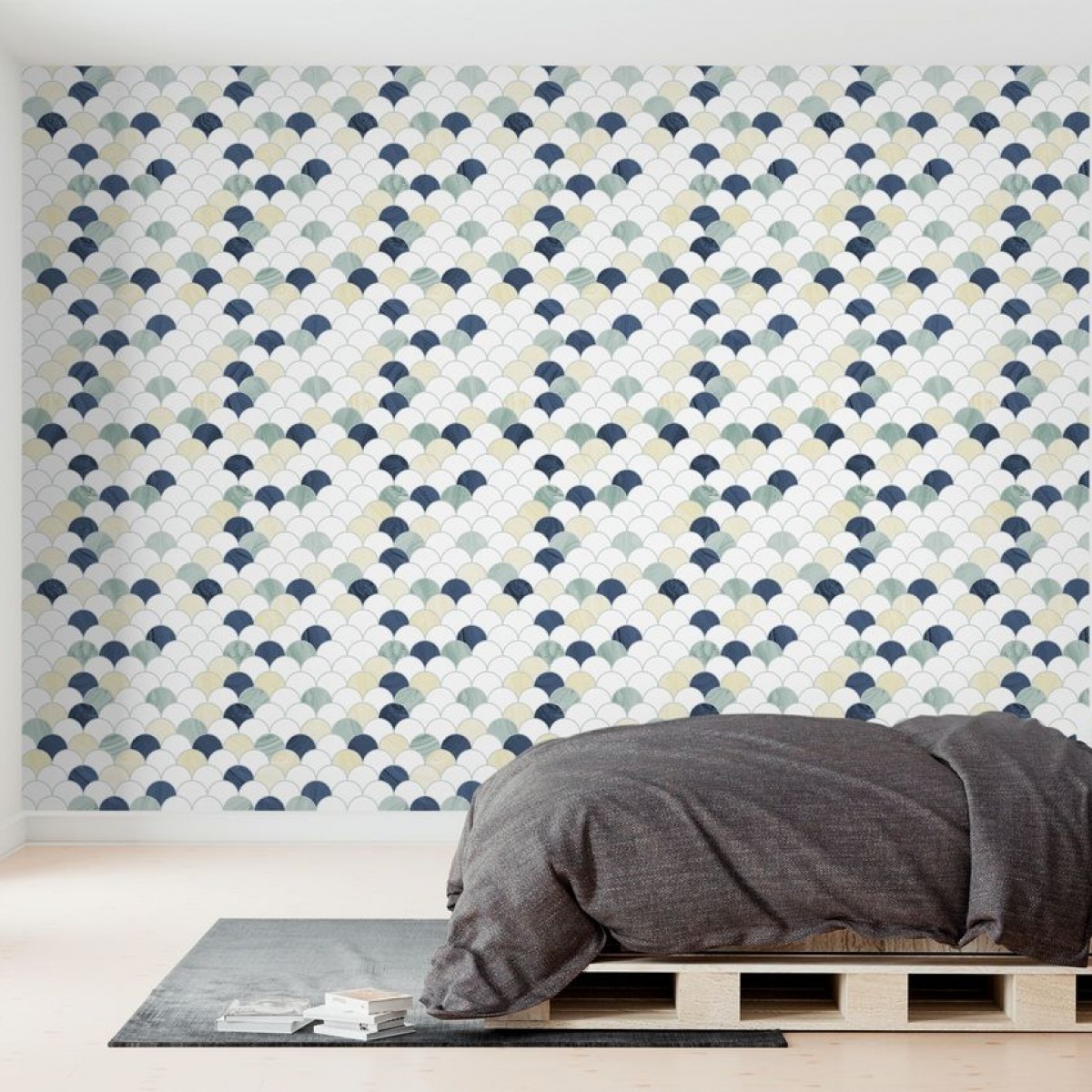 Fototapet Feathers Blue, personalizat, Photowall