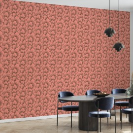 Fototapet Mostly Coral Brown on Pink, Personalizat, Photowall