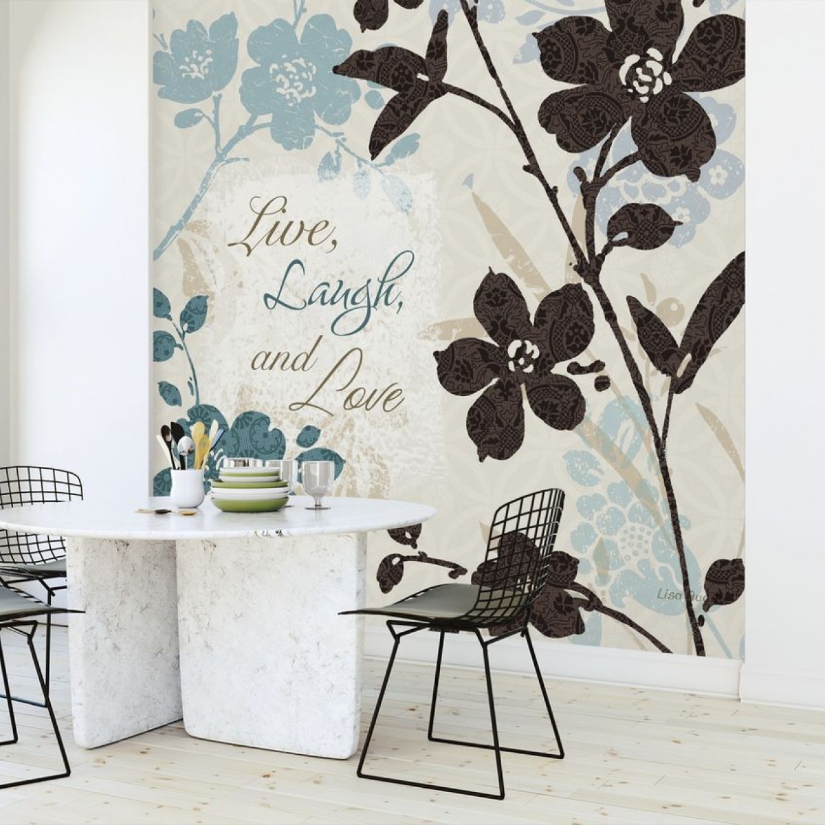 Fototapet Live Laugh And Love, personalizat, Photowall,