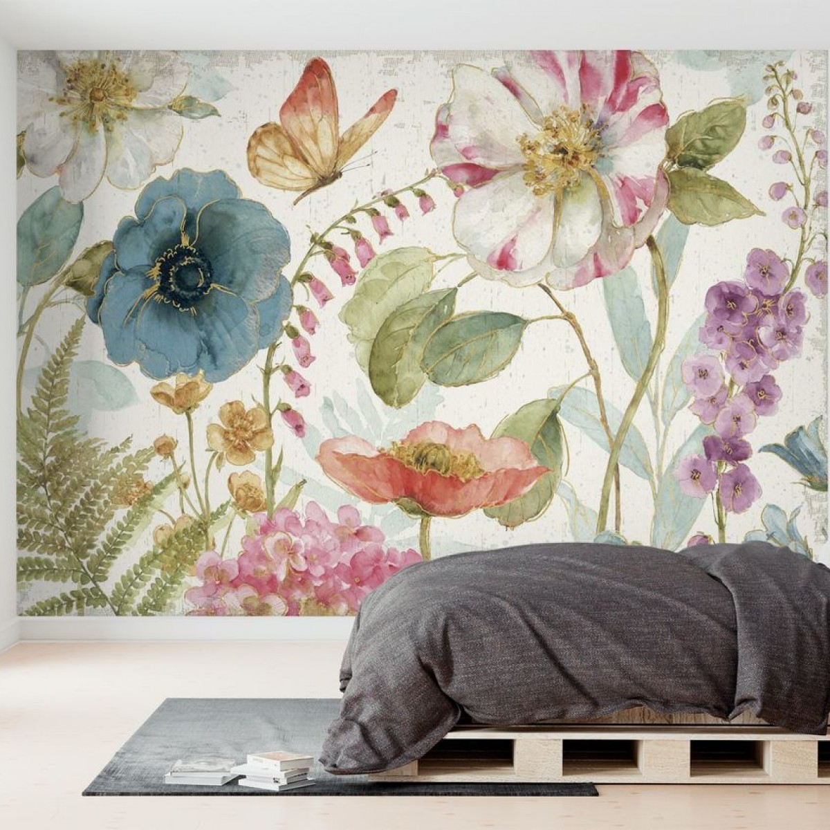 Fototapet Rainbow Seeds Flowers, personalizat, Photowall, Fototapet