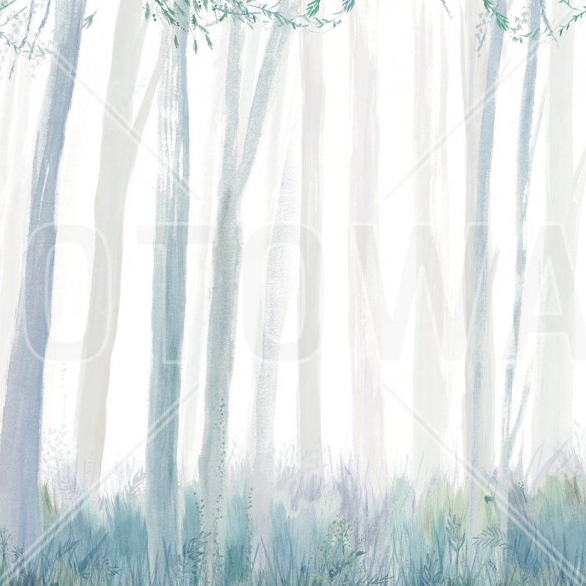 Fototapet Blue Trees, personalizat, Photowall
