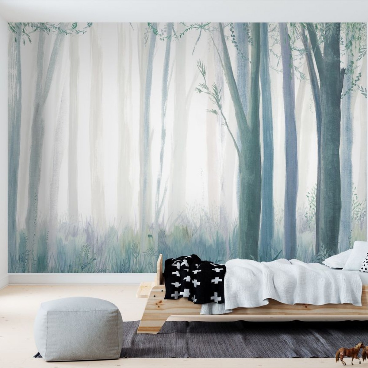 Fototapet Blue Trees, personalizat, Photowall