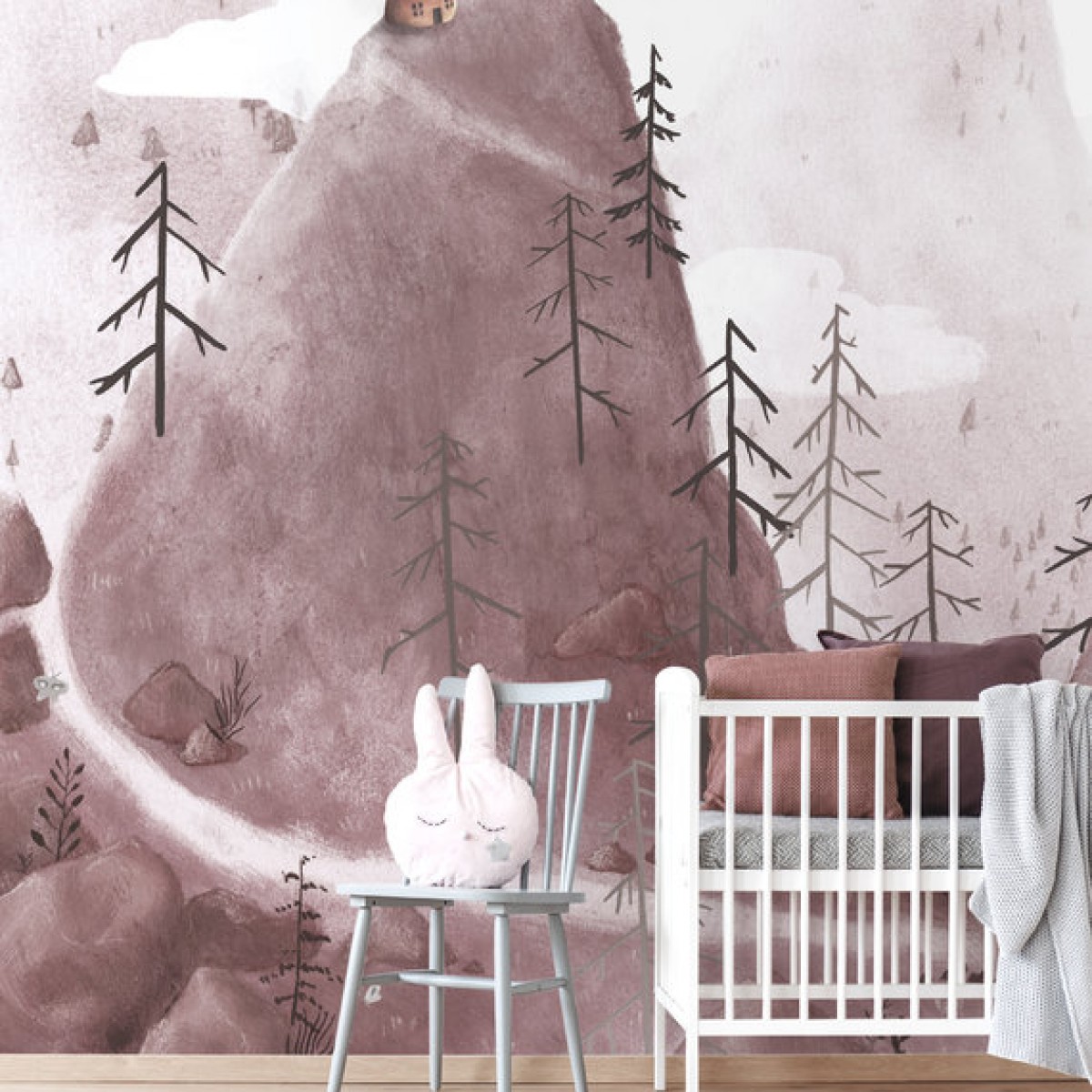 Fototapet Birdhouse Fantasy Mountains, personalizat, Photowall