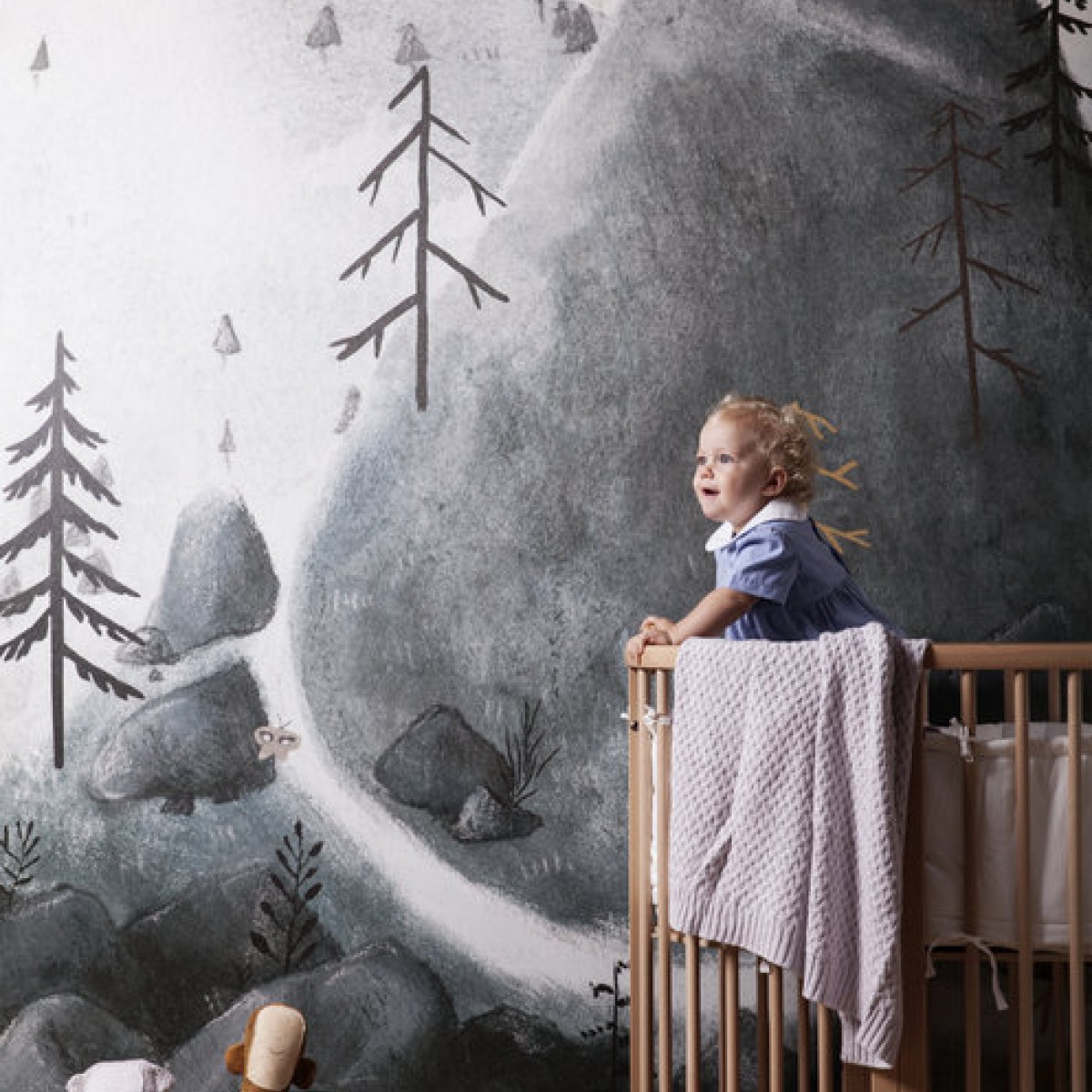 Fototapet Village Fantasy Mountains, personalizat, Photowall