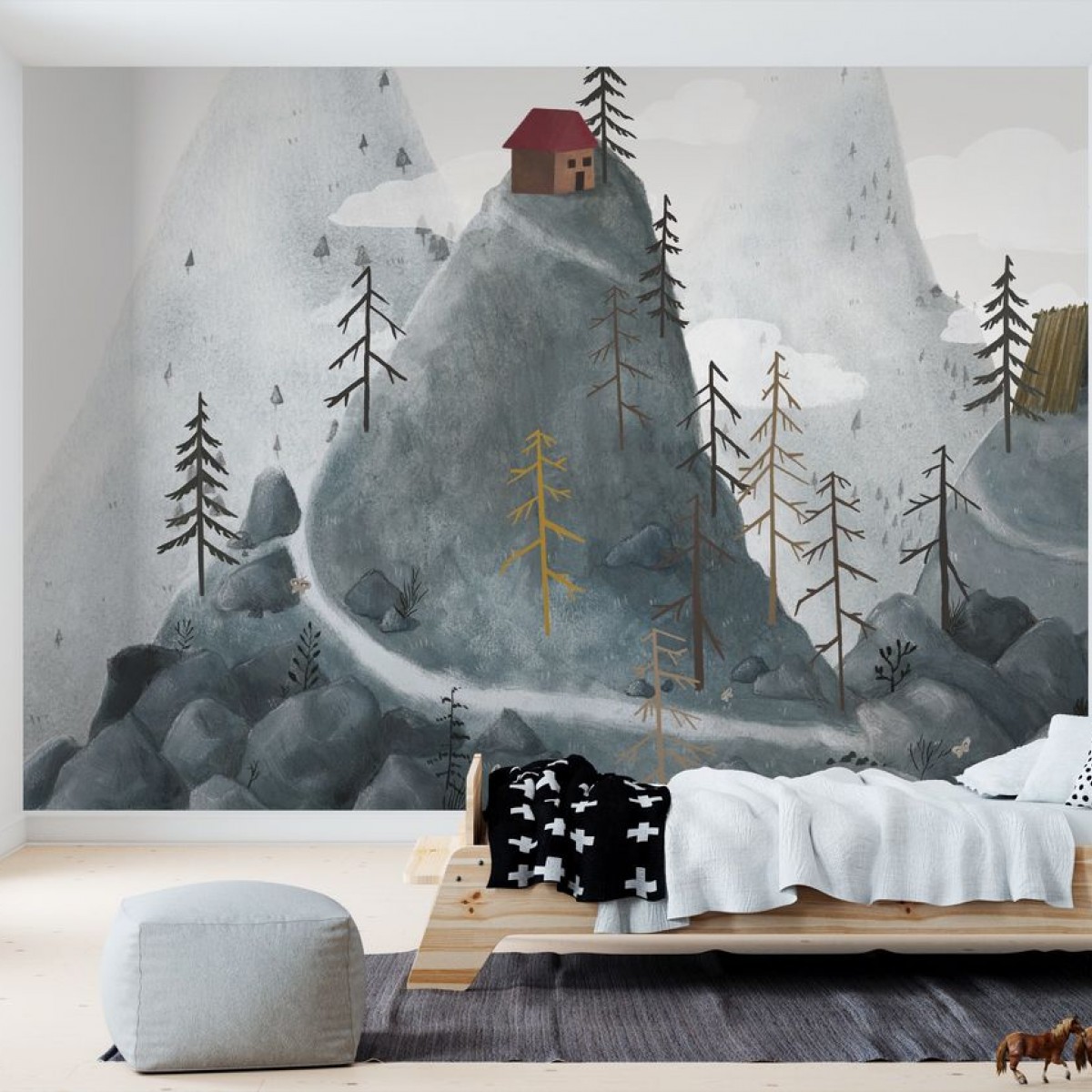 Fototapet Village Fantasy Mountains, personalizat, Photowall