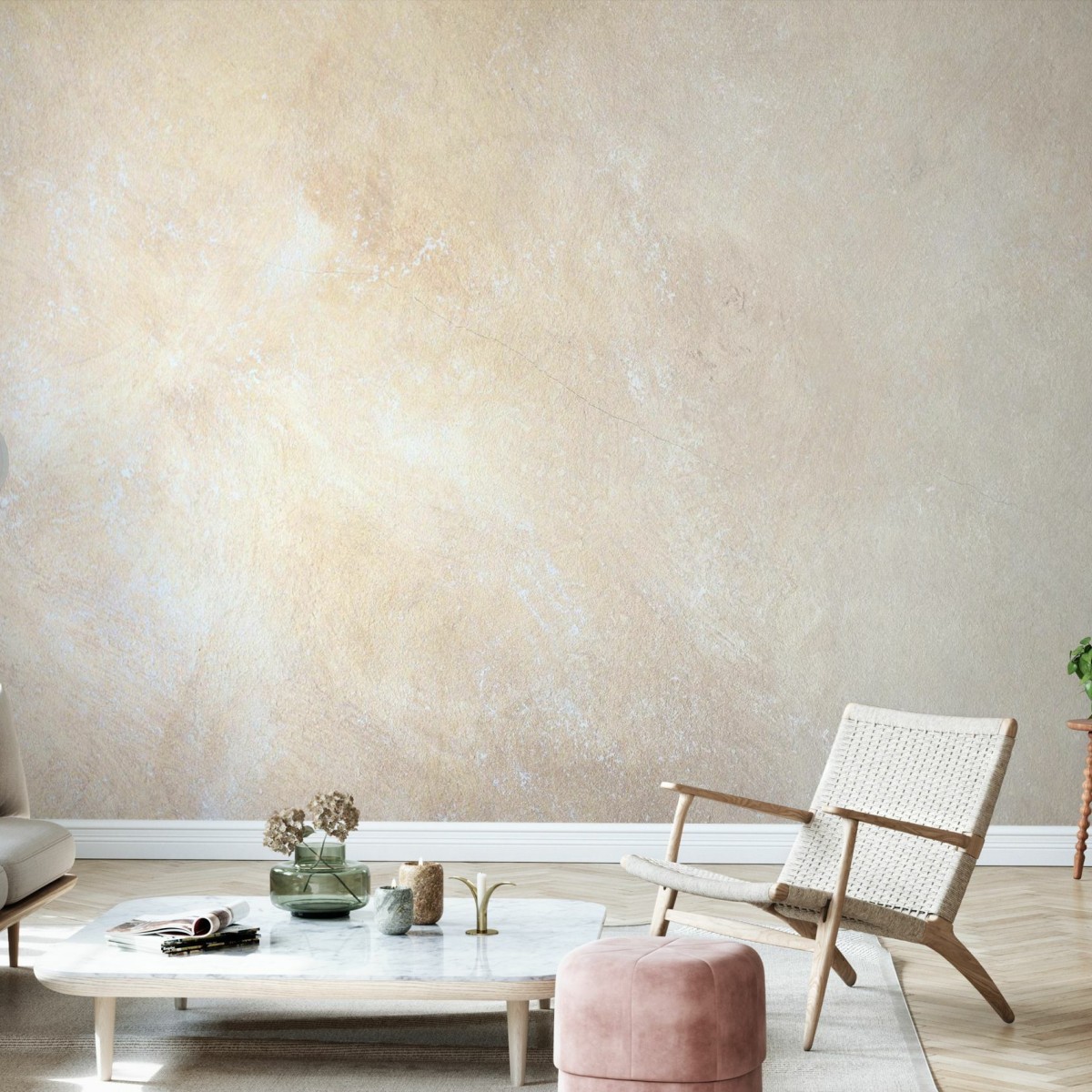 Fototapet Soft Frayed Wall, personalizat, Photowall, Fototapet living, Fototapet