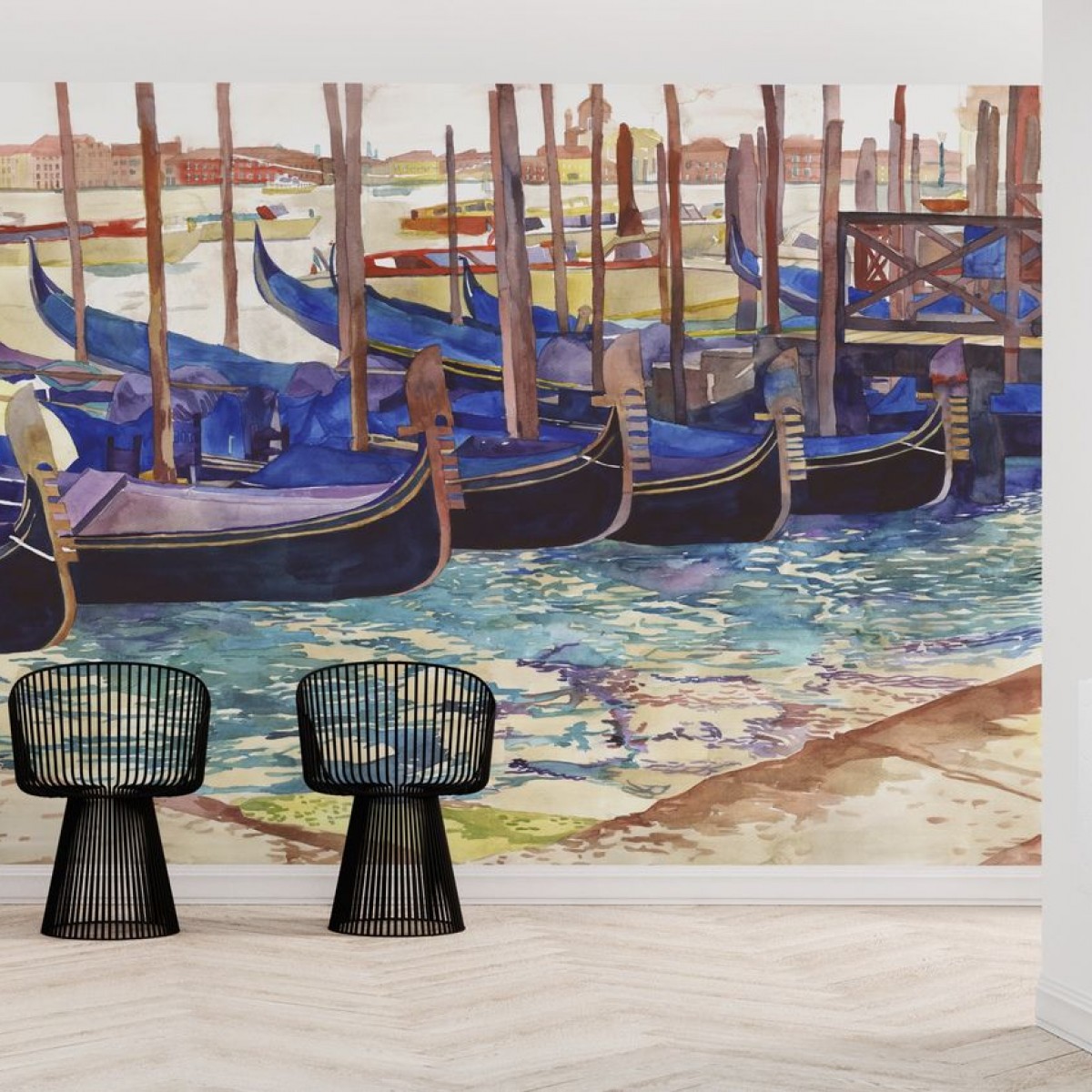 Fototapet Gondolas in Venice, personalizat, Photowall