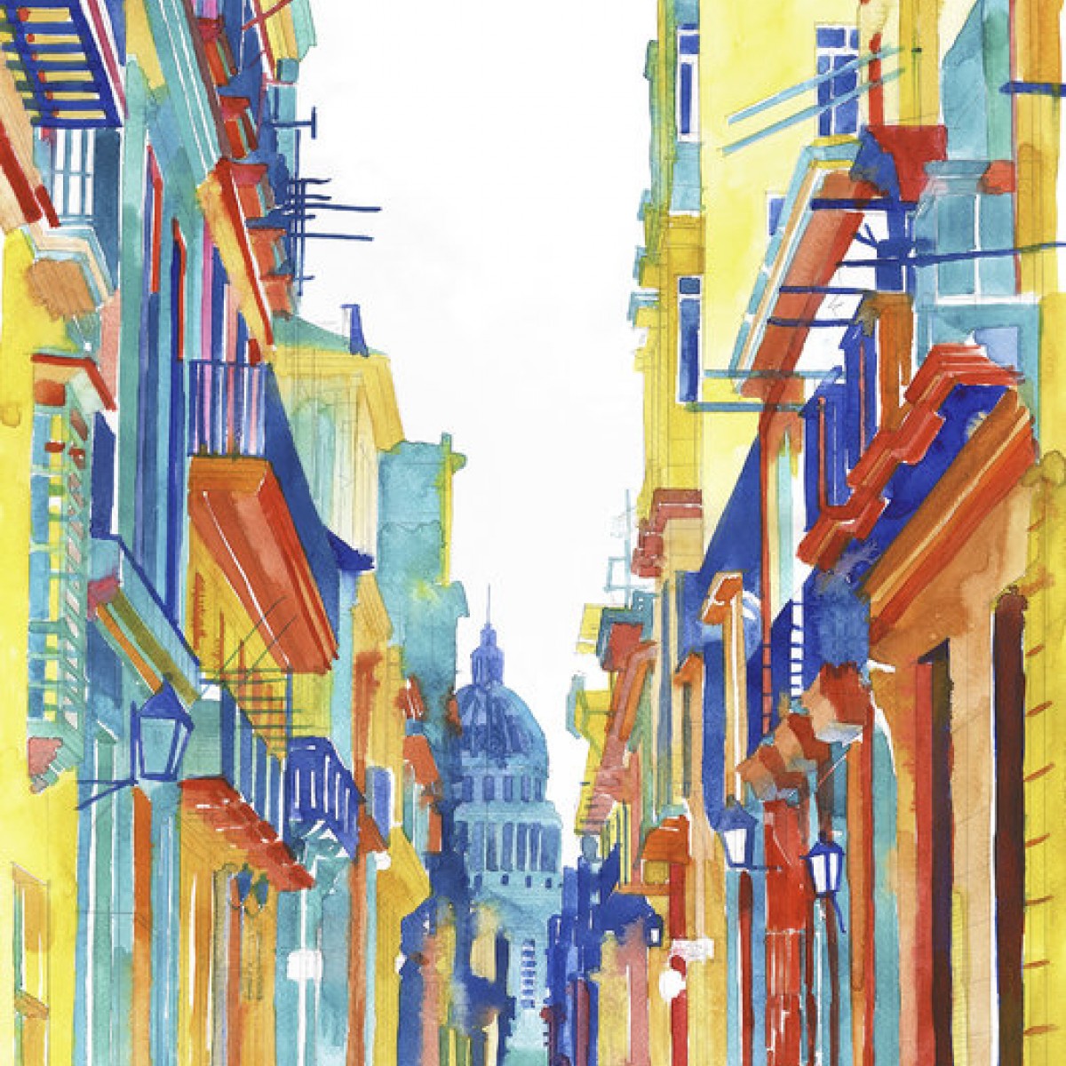 Fototapet Havana Street, personalizat, Photowall