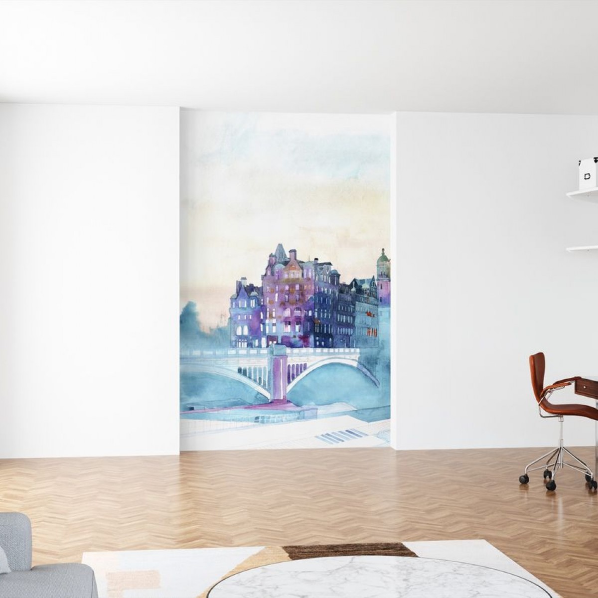 Fototapet Winter in Edinburgh, personalizat, Photowall