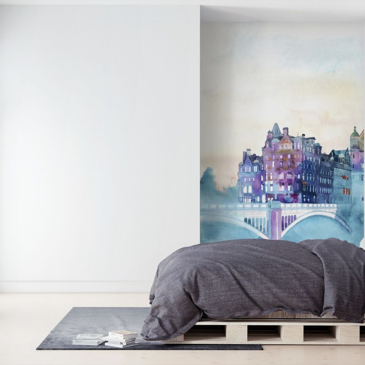 Fototapet Winter in Edinburgh, personalizat, Photowall