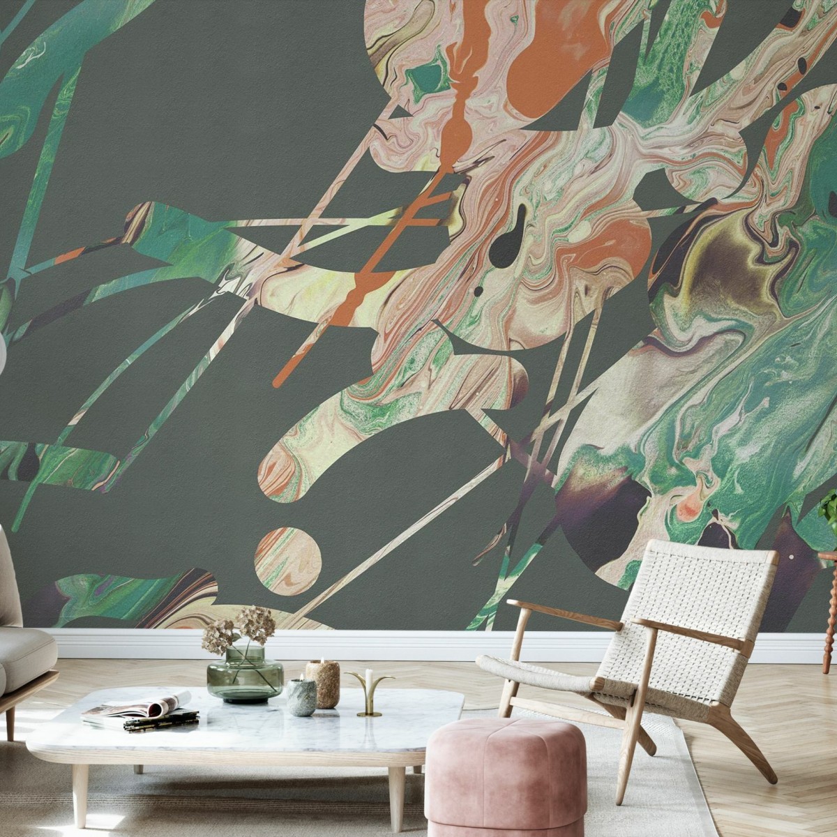 Fototapet Acrylic Passion, Emerald, personalizat, Photowall, Fototapet living, Fototapet