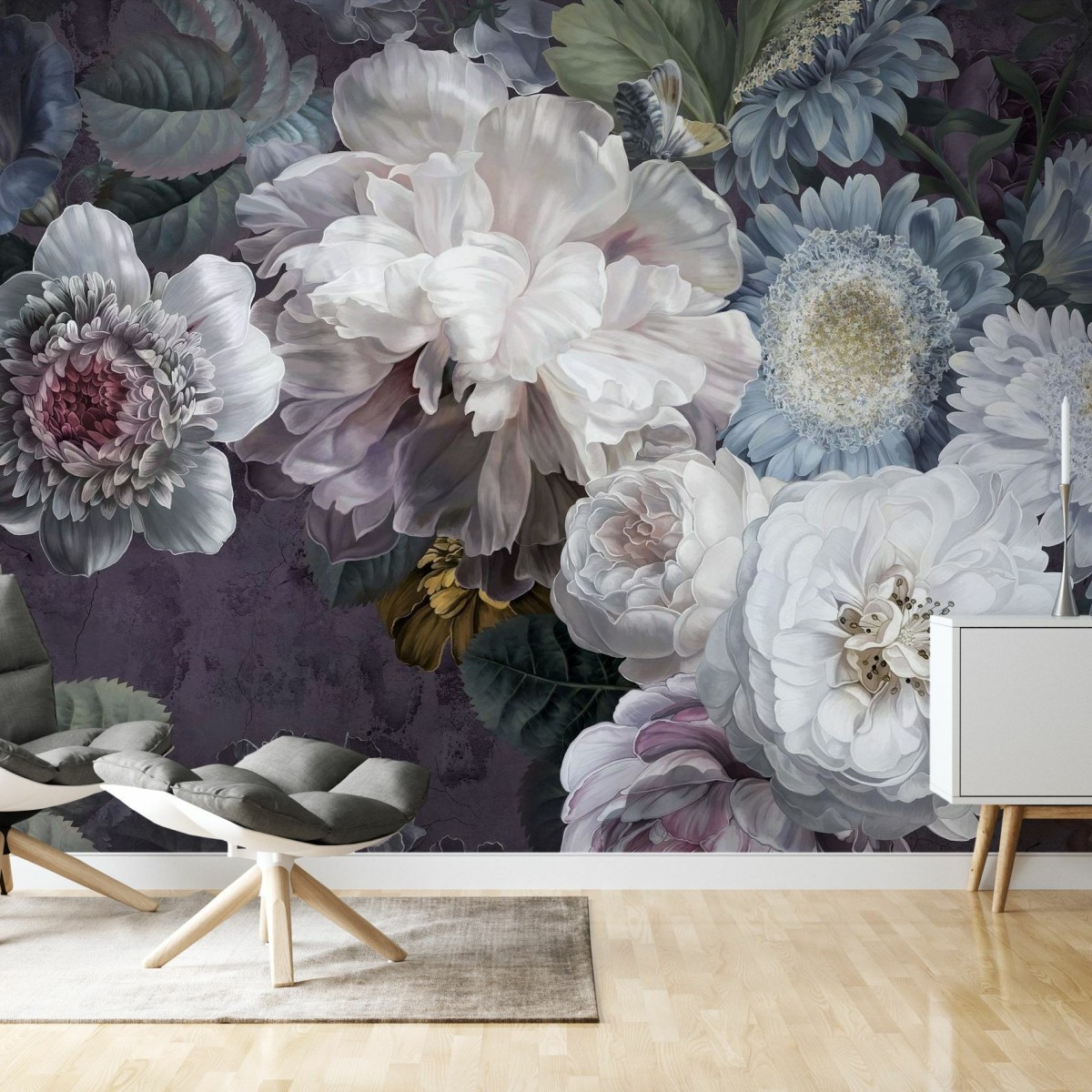Fototapet Lustre Arrangement, Purpur, Personalizat, Photowall, Fototapet living