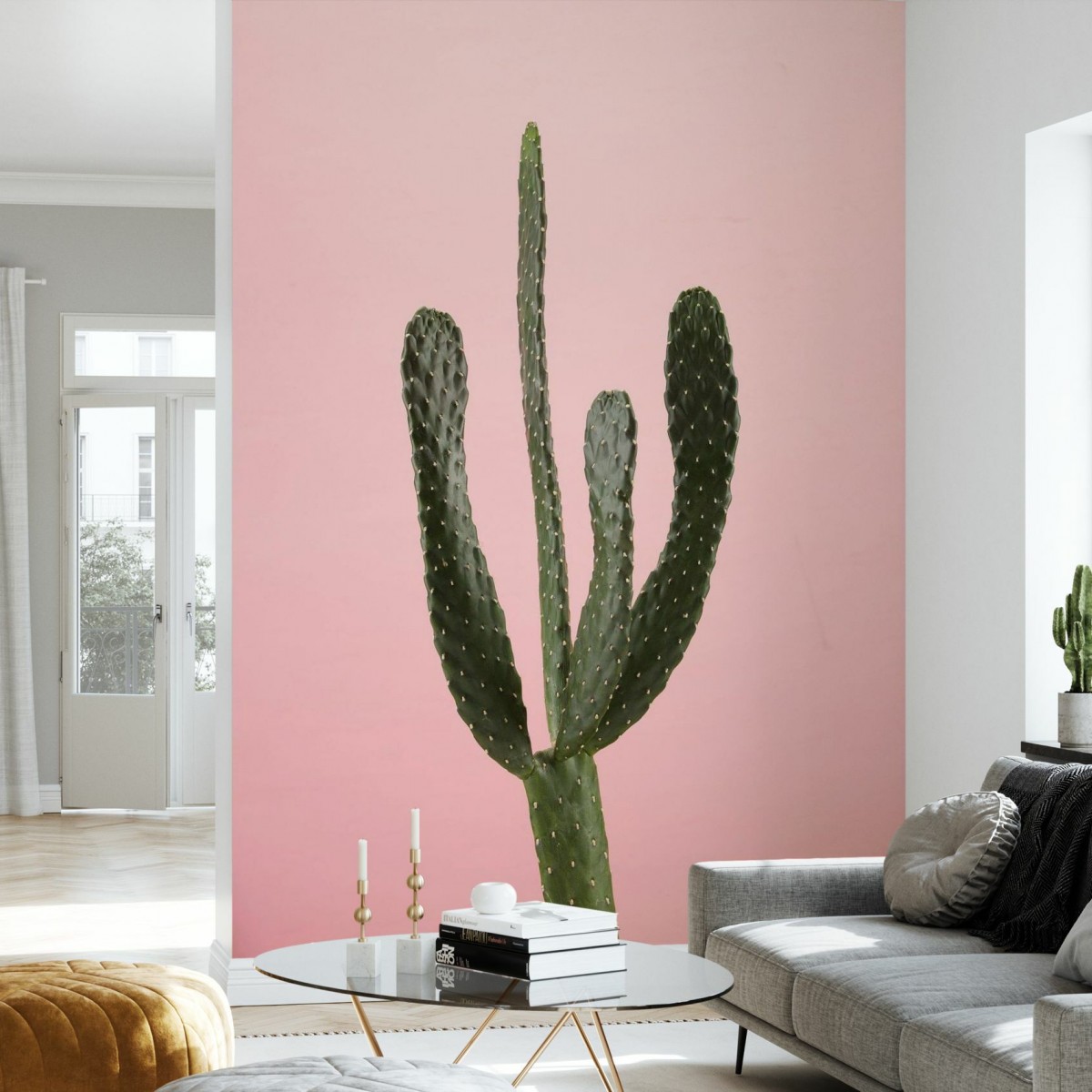 Fototapet Cacti, Pink, Personalizat, Photowall, Fototapet living 