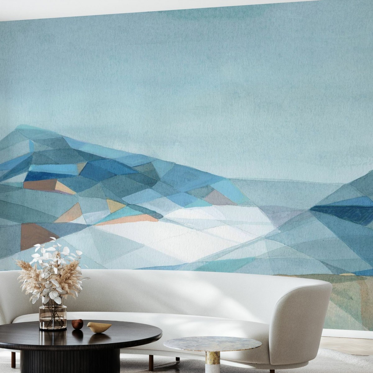 Fototapet Geometric Mountain, Personalizat, Photowall, Fototapet living