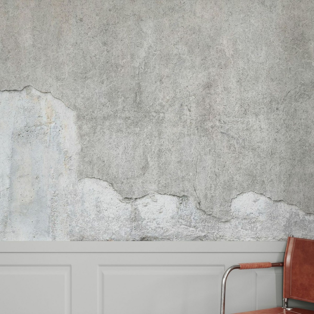 Fototapet Flaking Concrete Wall, Gri, Personalizat, Photowall, Fototapet living, Fototapet