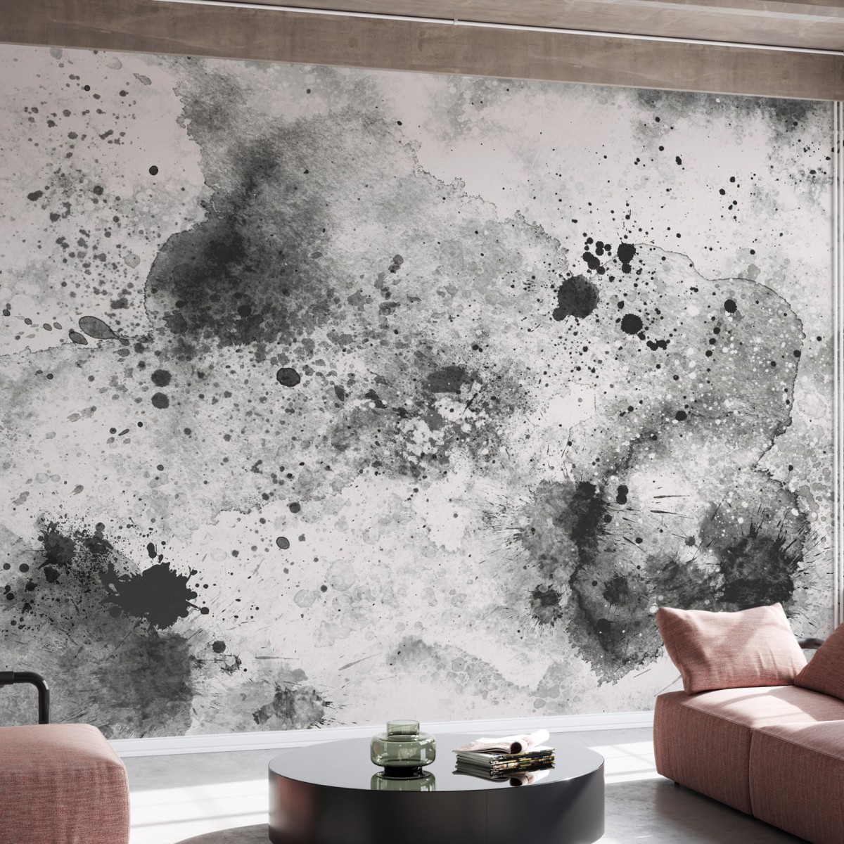 Fototapet Black Splash, Negru, Personalizat, Photowall