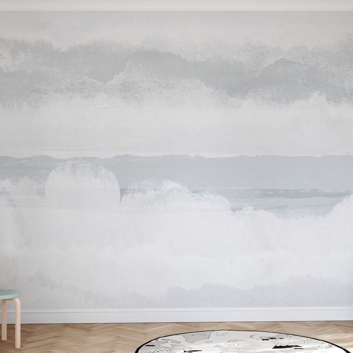 Fototapet Clouds, Albastru, Personalizat, Photowall, Fototapet living, Fototapet