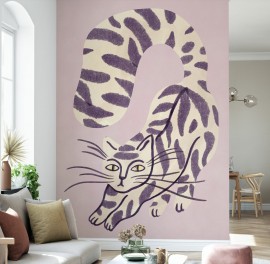 Fototapet Purple Cat, Personalizat, Photowall