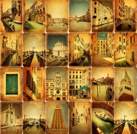 Fototapet Veneția - amintiri, personalizat, Rebel Walls