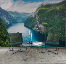 Fototapet Fjord, personalizat, Rebel Walls